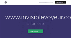 Desktop Screenshot of invisiblevoyeur.com