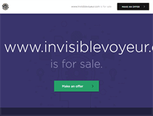 Tablet Screenshot of invisiblevoyeur.com